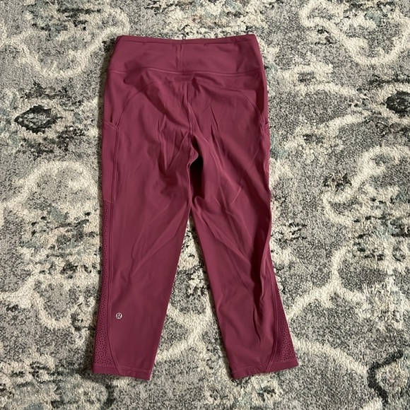 Lululemon Ready To Race Crop *21" in Moss Rose - Picture 8 of 11